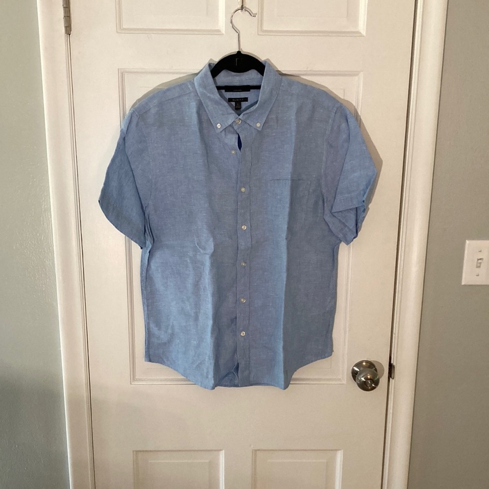 Linen Short Sleeve Button Down